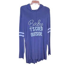 Torrid Blue Hooded Pullover